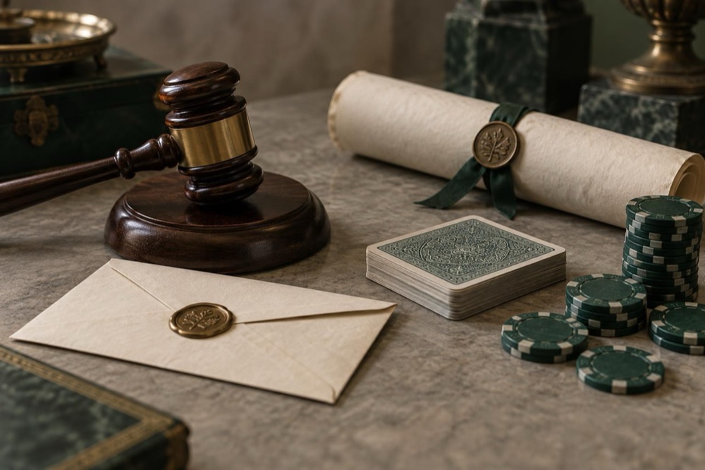 Legal basis: gambling rights sold to the highest bidder Legal basis: gambling rights sold to the highest bidder